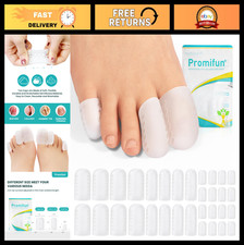32 Pack Gel Toe Caps - Silicone Toe Protectors for Blisters, Corns, Pain Relief