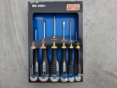 Bahco BE-9881 Ergo Screwdriver Set made in Spain