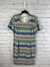 Adrianna Papell Women’s Vintage 90s 100% Silk Cottagecore  Dress Size 14