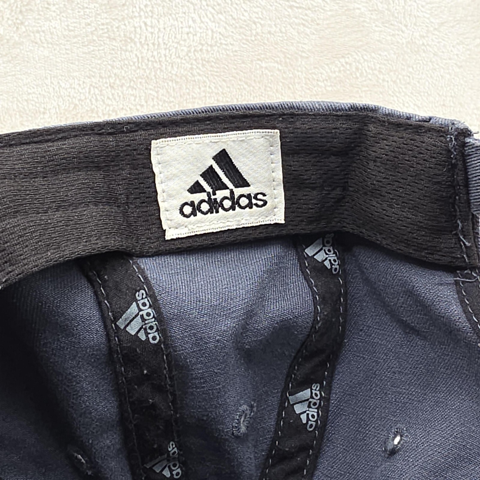 Adidas Hat Cap Strap Back Adjustable Gray Classic… - image 8