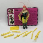 GI Joe 1993 Ninja Force Scarlett v2 100% Complete ARAH Figure With File Card