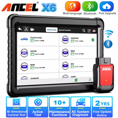 2025 ANCEL X6 Profi KFZ Diagnosegerät ALLE SYSTEM Aktiver Test TPMS DPF EPB ABS