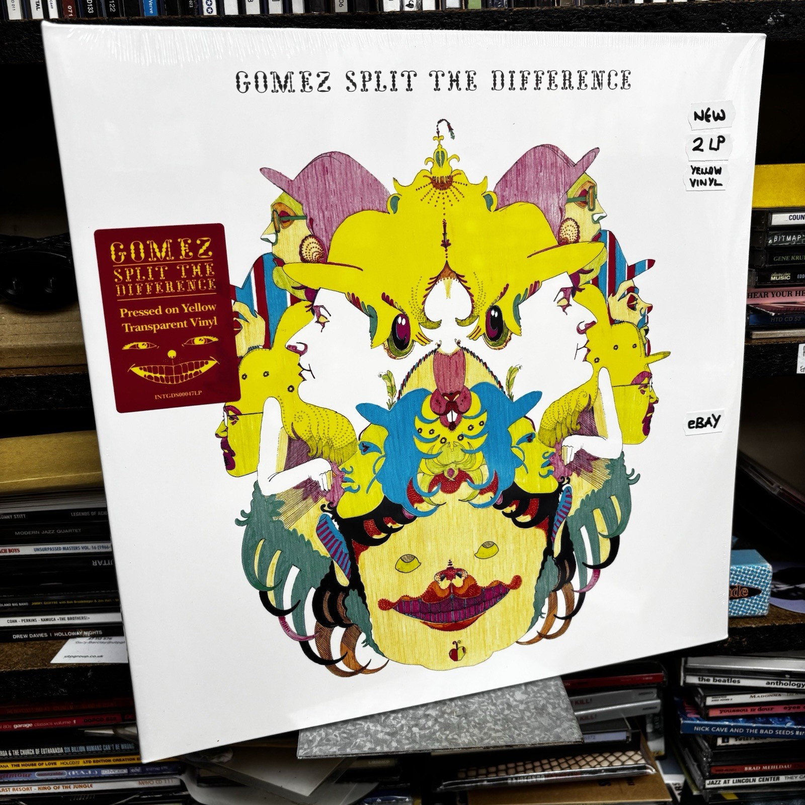 GOMEZ - Split The Difference - NEW YELLOW DOUBLE VINYL LP (2025 REISSUE)