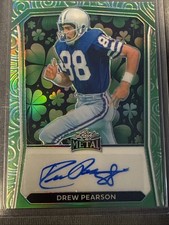 Drew Pearson Auto 2024 Leaf St. Patrick’s Day #SPA-DP1 Autograph Lucky Clover /2