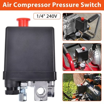 240V 1/4'' Druckregler DRUCKSCHALTER FÜR KOMPRESSORSCHALTER DRUCKREGLER DHL