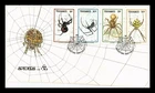 Dr Jim Stamps Transekai Cover 1987 Spiders 4v Set First Day Cover Monarch Size