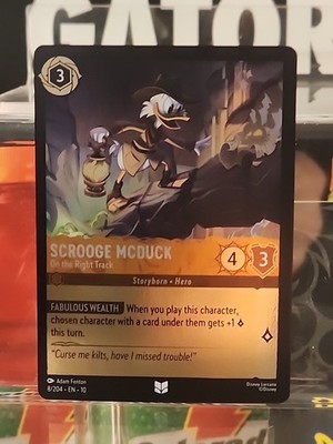 Scrooge McDuck - On the Right Track 8/204 Whispers in the Well Cold Foil