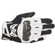 Alpinestars SMX-2 Air Carbon V2 Leather Gloves - Black/White - Medium