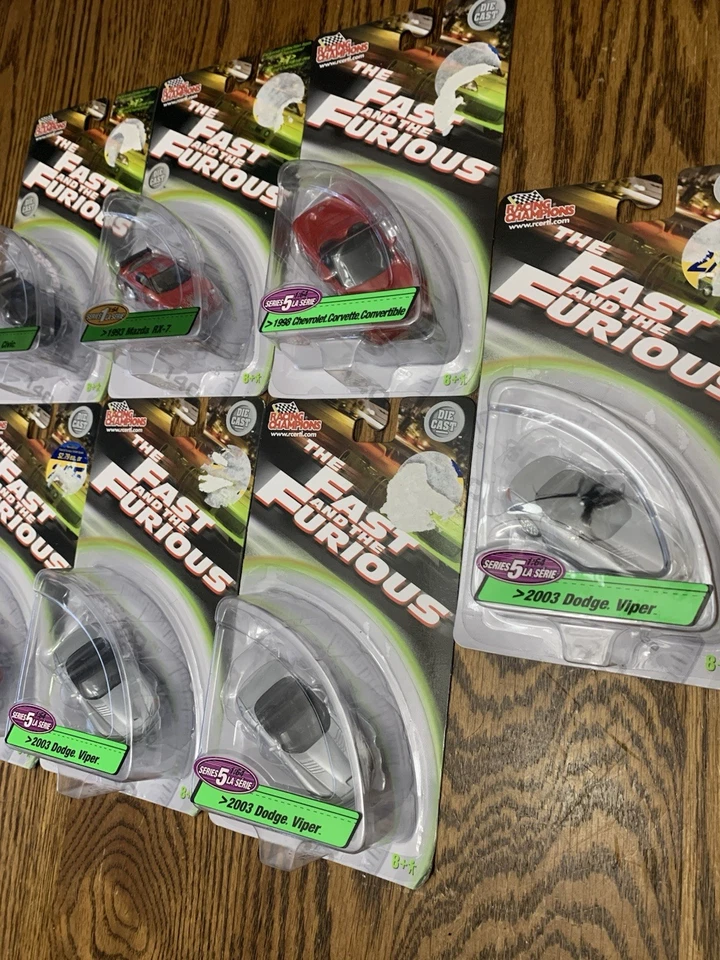 RARE 2002/03 The Fast and Furious lot of 7 Diecast Cars 1:64 Racing Champions. - Image 3 of 4