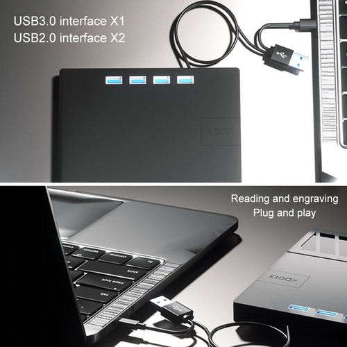 7 in 1 USB 3.0 Type C Portable Drive with SD/TF Port Slim for Laptop PC - Photo 9/10