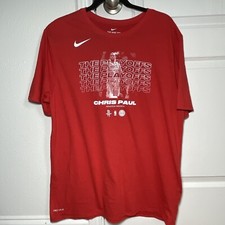 NBA Houston Rockets Women's T-shirt Chris Paul Nike Dri- Fit 2018 Playoffs XL