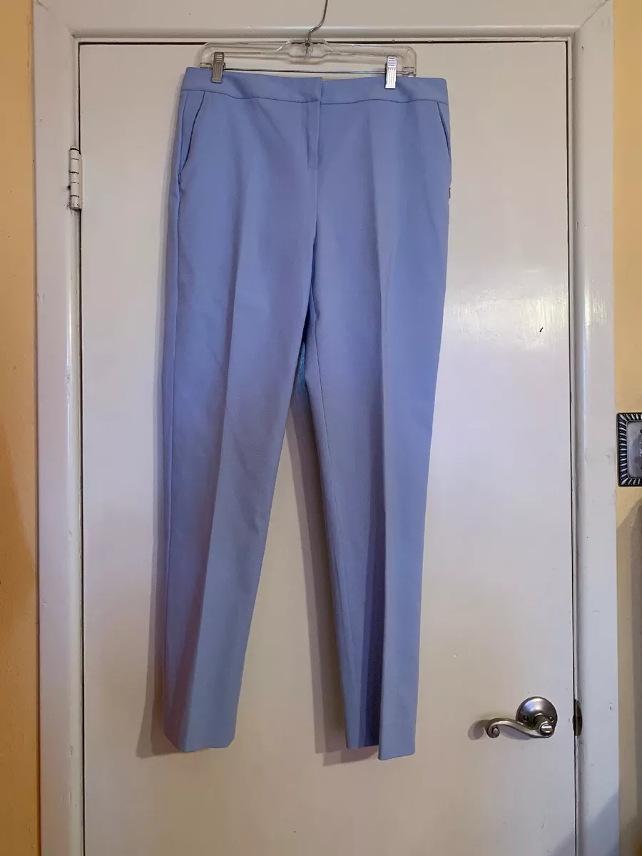 Carlisle Women Dress Pants Size 12 Cotton Stretch Periwinkle Blue  CareerTrouser*