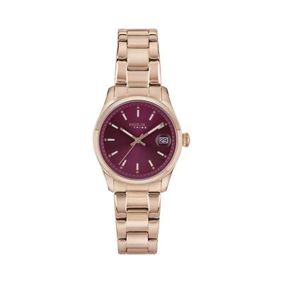 Breil Tribe Classic Elegance EW0598 Uhr Damen Roségold Bordeaux Neu