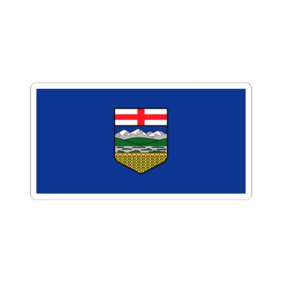 Flag of Alberta (Canada) STICKER Vinyl Kiss-Cut Decal