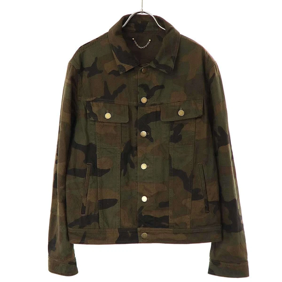 Veste camionneur denim jacquard Louis Vuitton x Supreme 17AW LV taille 46