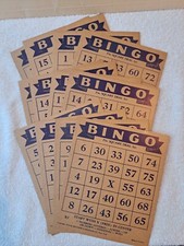 Bingo Cards "The Square Deal Set" Copyright 1936 Made in USA (RT428)