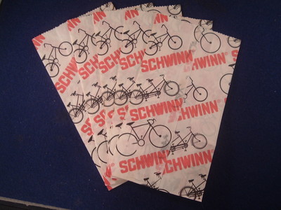Fünf Neu Original Vintage Schwinn Fahrrad Dealer Papier Teile Taschen -
