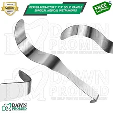 Deaver Retractor 1" X 9" Solid Handle Surgical Medical Instruments German Grade