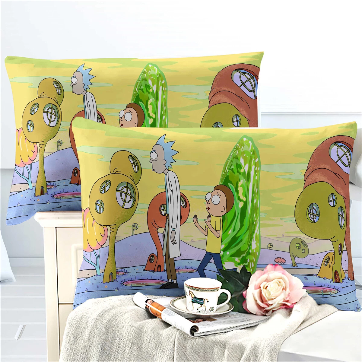 Rick and Rickandmorty Bedding Set, Bedroom Decoration