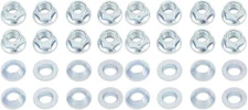16 Silver Lug Nuts Fits: Hiper DWT Wheels LTZ400 LTR450 LTZ250 KFX450R KFX400