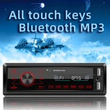 Bluetooth Car Stereo Radio Audio In-Dash FM Aux Input Receiver TF USB MP3 Player