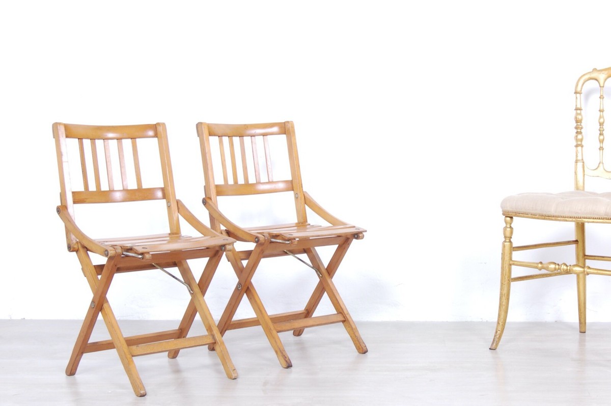 Antiquariato Sedie Reguitti Pieghevoli Sedia Pieghevole Fratelli
