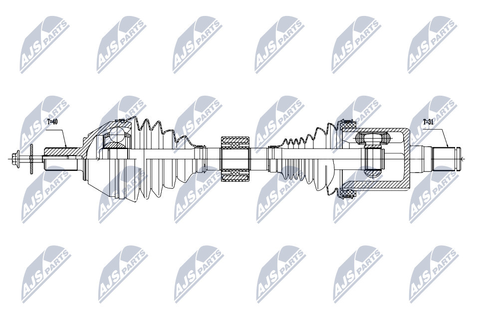 Driveshaft For Volvo S80ii / V70iii 3.2V6 Awd 07- /Left,Atm/ - Image 10
