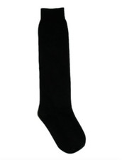 Jefferies Socks L5057 Kids Cotton Uniform Black Knee High Socks Size Medium