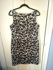 ANN TAYLOR Women’s Animal Print Sleeveless Sheath Dress Size 12