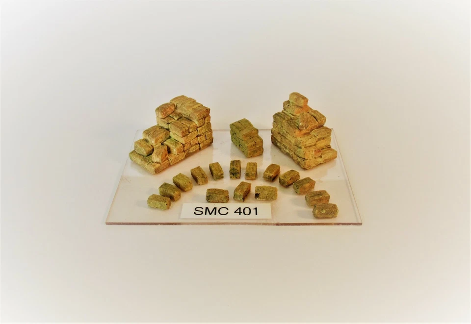 SMC-401 18 peças pilhas de feno e fardos de feno conjunto escala HO (inacabado) - Imagem 2 de 2