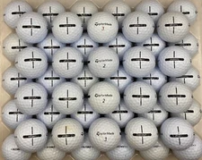 TaylorMade Distance White Golf Balls-Lot of 50-3A Very Good-See Pix