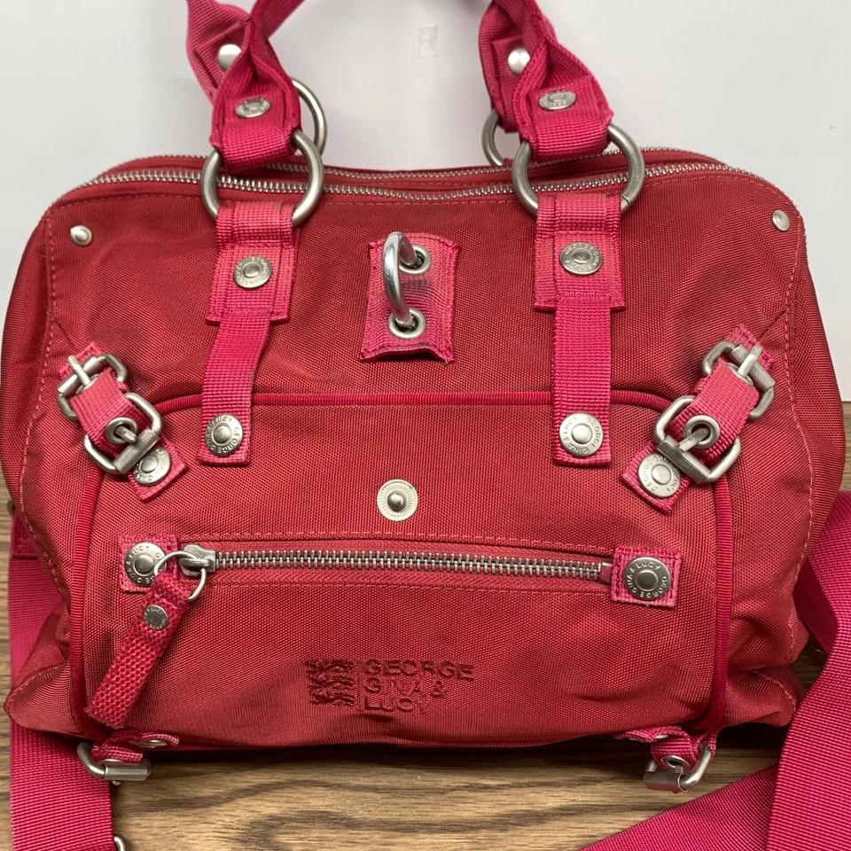 George Gina & Lucy Vintage Rosa Poliéster Nylon Cremallera Y2k Je Ny Sais Quoi Foto 2 de 4