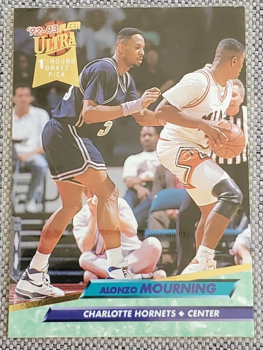 ALONZO MOURNING 1992-93 Fleer Ultra RC ROOKIE Basketball Card #193