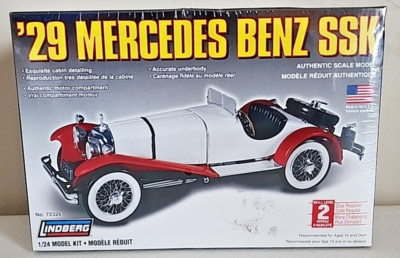 Lindberg '29 Mercedes Benz SSK Kit  # 72326 Factory Sealed 1:24 Dented Box