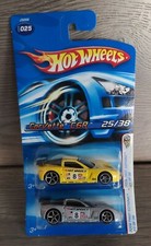 2006 Hot Wheels 25/38 First Editions CORVETTE C6R- LOT OF 2. Yellow  Grey. New