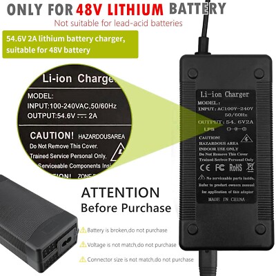 54.6V 2A Ladegeräte für Elektroroller für Hitway H5/H5 Pro,UrbanGlide E