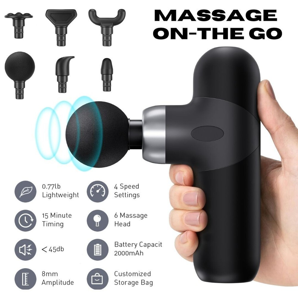Alljoy Mini Portable Massage Gun for Muscle Pain Relief