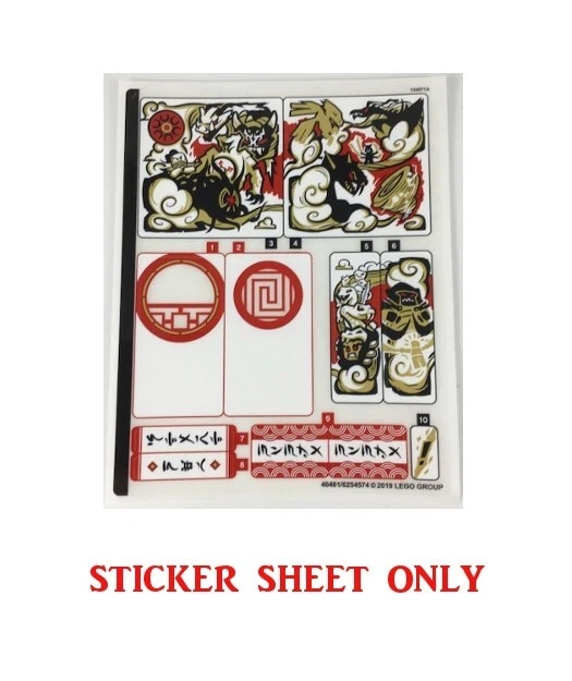 LEGO 70670 Ninjago Legacy Monastery of Spinjitzu STICKER