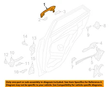 HYUNDAI OEM 20-25 Venue Rear Door Lock Hardware-Handle, Outside 82661K2010