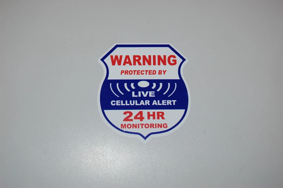 1 cellular alert live Home Alarm SECURITY SURVEILLANCE DECAL WINDOW STICKER