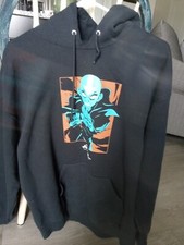Avatar Hoodie The Last Airbender Hooded Sweatshirt Black Men's Size L