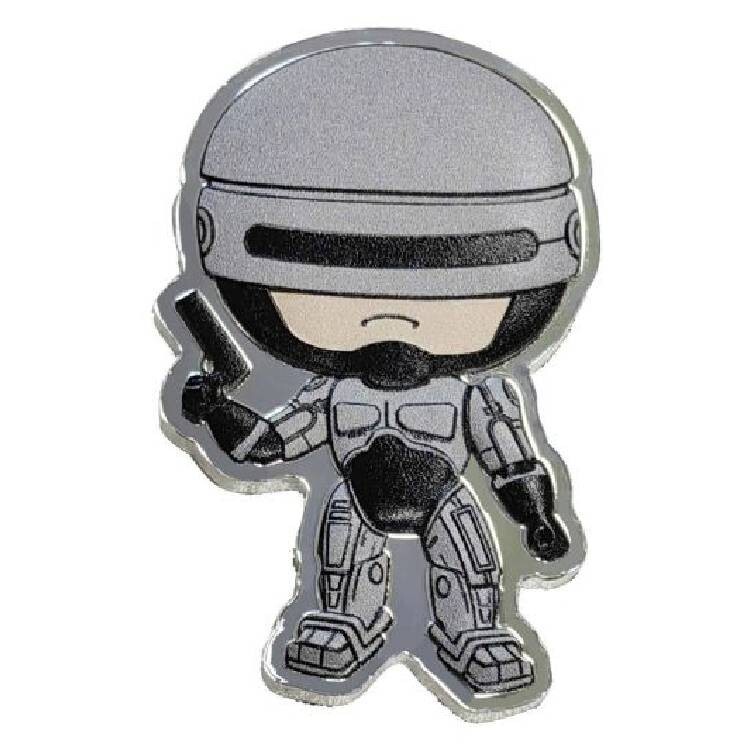 Robocop 2024 1 oz 50 Cents Fine Silver Coloured Shaped Coin