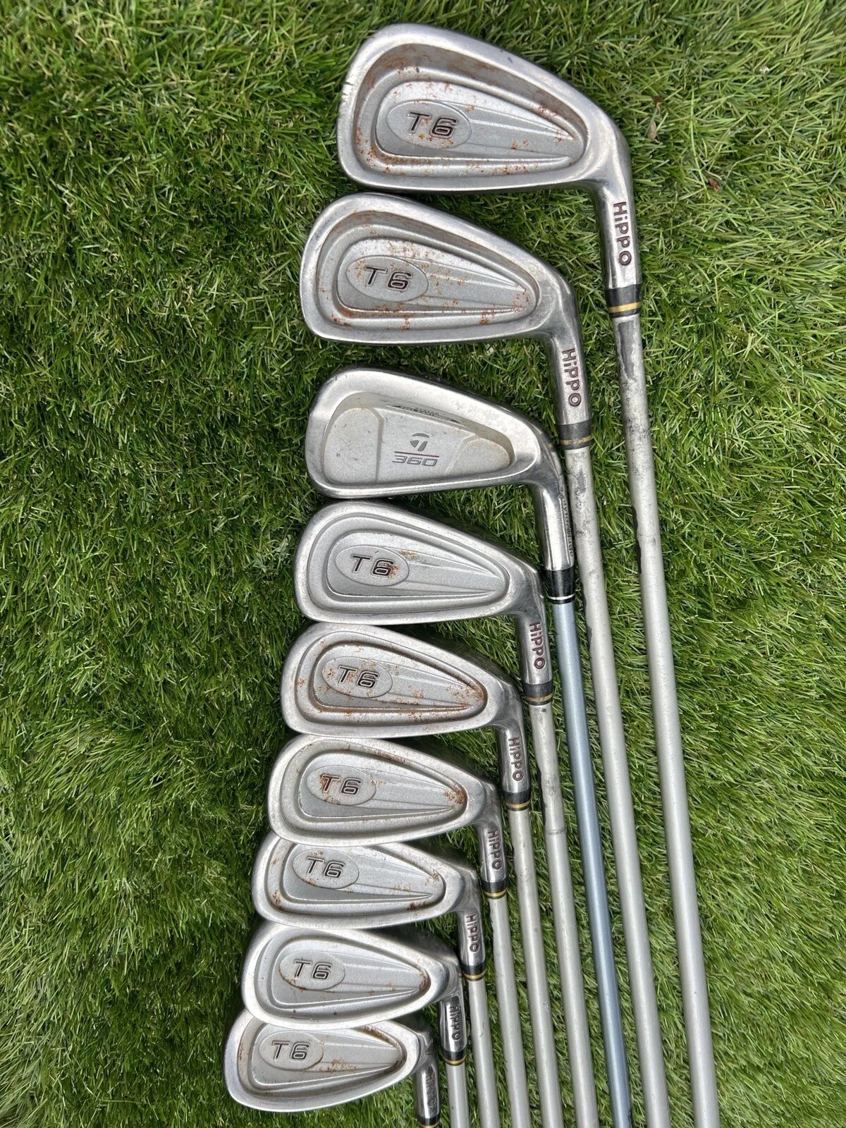 NICE SET OF LADIES HIPPO GOLF CLUBS IN AN AQUA WATERPROOF CART BAG. FREE POST eBay