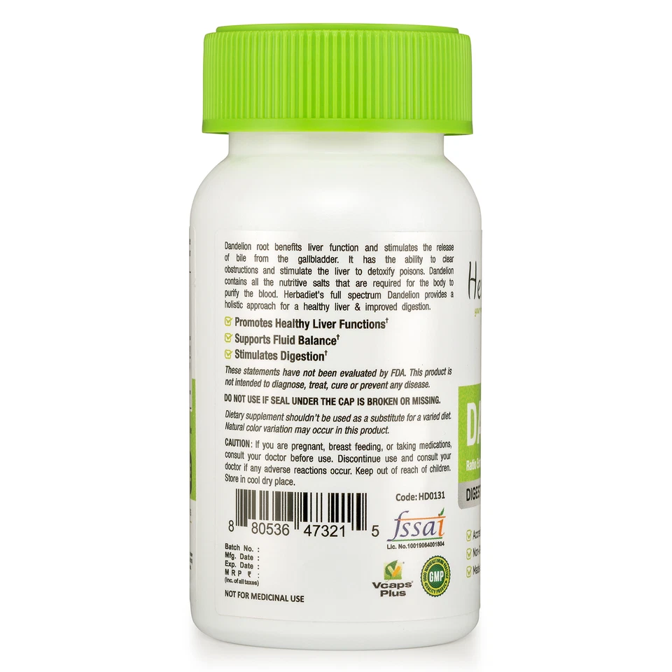 Dandelion Root Extract 10:1 Capsules STRONG Liver Kidney Colon Cleanse Support - image 3 of 4