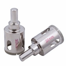 2Pcs Diamond Hole Saws 30 mm Drill Bits Drilling for Stone Marble Tile