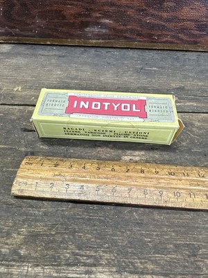 INOTYOL Vintage Medical Cream Italian Unused Collectible  For Display 