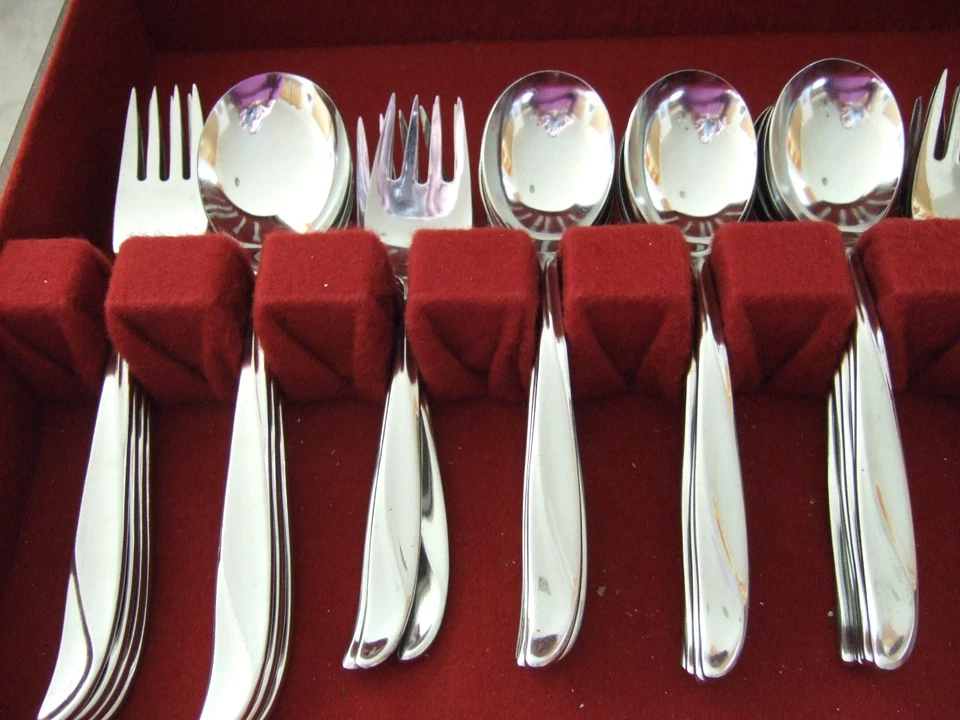 CONJUNTO DE 45 TOALHAS DE AÇO INOXIDÁVEL TWS110 PADRÃO SCC Supreme Service para 6+ - Imagem 4 de 4