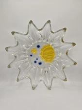 Studio Nova Art Glass Serving Tray Solar Eclipse 14.5” WALTHER Germany