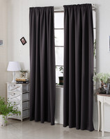 2X Vorhang Thermo Gardinen Blickdicht Mit KräUselband 135X245Cm Anthrazit