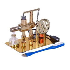 Steam Power Generator Motor Single Cylinder Stirling Engine Model Kit US